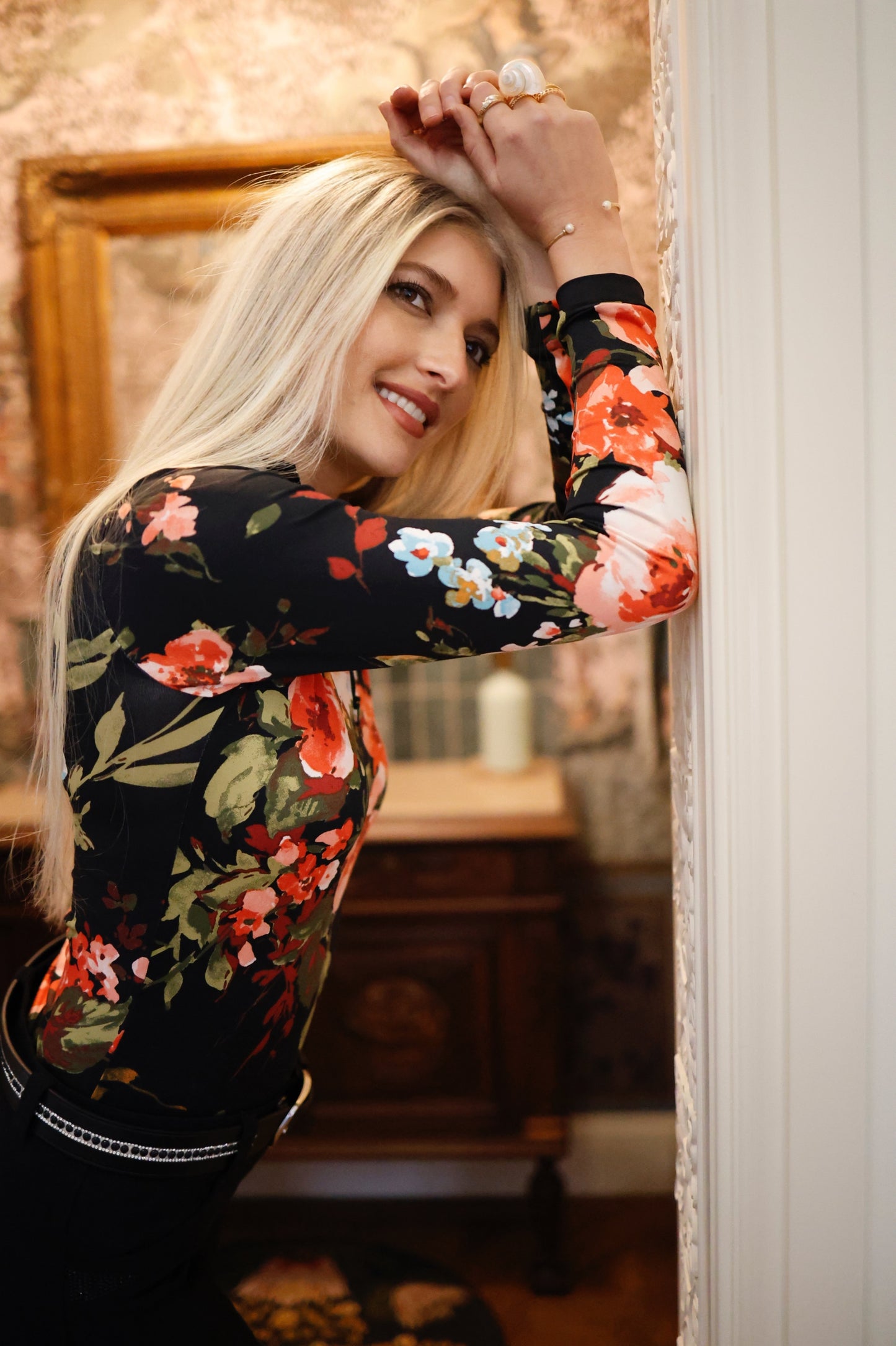 Women's Cherry Bomb Long Sleeve Shirt- Kristen Style | Chelle Designs