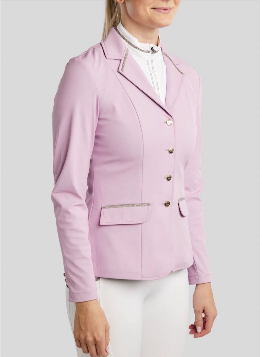 Montar MoLila Competition Jacket w. Champagne Crystal Tape - Chelle Designs